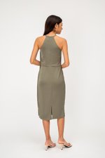 KERIS LAYERED MIDI DRESS