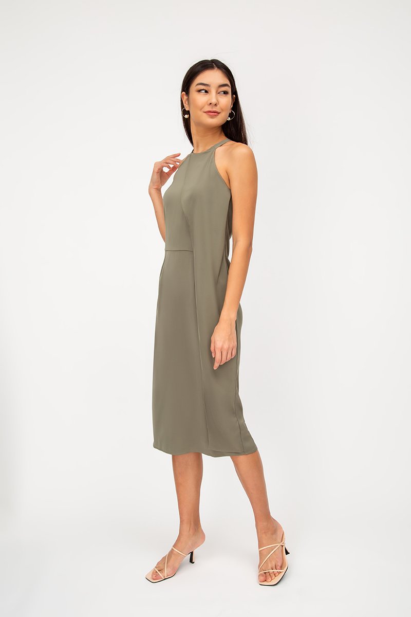 KERIS LAYERED MIDI DRESS