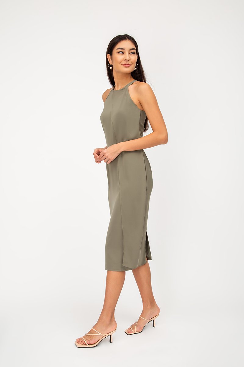 KERIS LAYERED MIDI DRESS