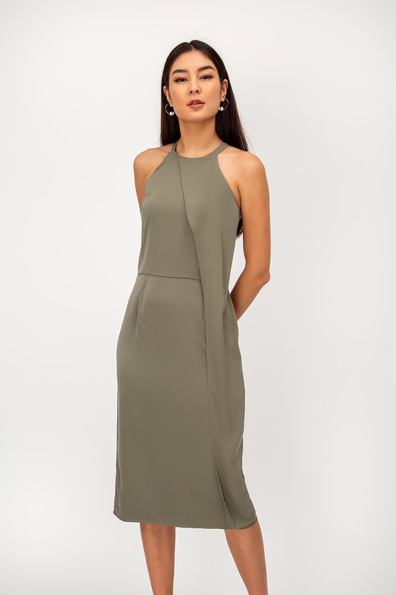 KERIS LAYERED MIDI DRESS