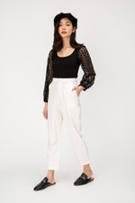 ZION CROCHET BALLOON SLEEVE TOP ZION CROCHET BALLOON SLEEVE TOP