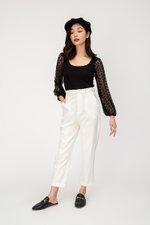 ZION CROCHET BALLOON SLEEVE TOP ZION CROCHET BALLOON SLEEVE TOP
