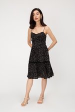 MOXIE DOTTED BUSTIER DRESS