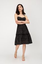 MOXIE DOTTED BUSTIER DRESS