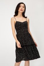 MOXIE DOTTED BUSTIER DRESS