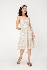 MOXIE DOTTED BUSTIER DRESS