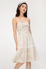 MOXIE DOTTED BUSTIER DRESS