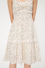 MOXIE DOTTED BUSTIER DRESS