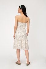 MOXIE DOTTED BUSTIER DRESS