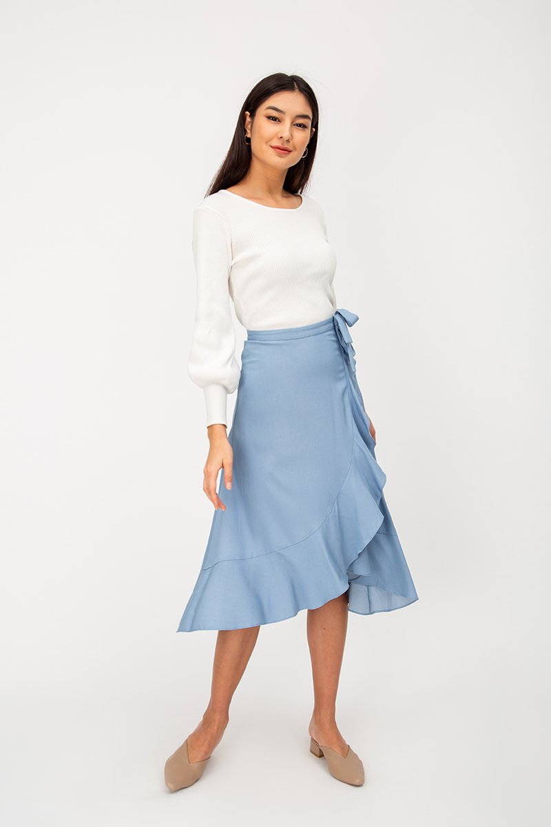 MADISON RUFFLE MIDI SKIRT MADISON RUFFLE MIDI SKIRT