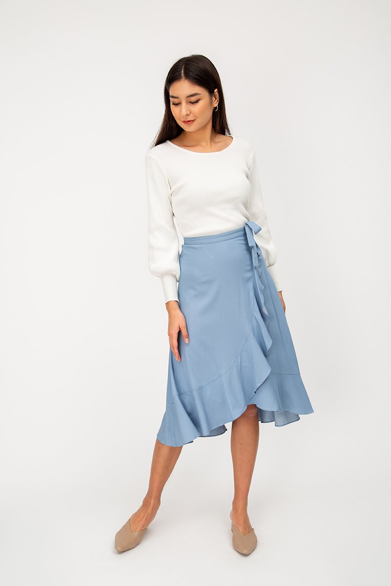 MADISON RUFFLE MIDI SKIRT MADISON RUFFLE MIDI SKIRT