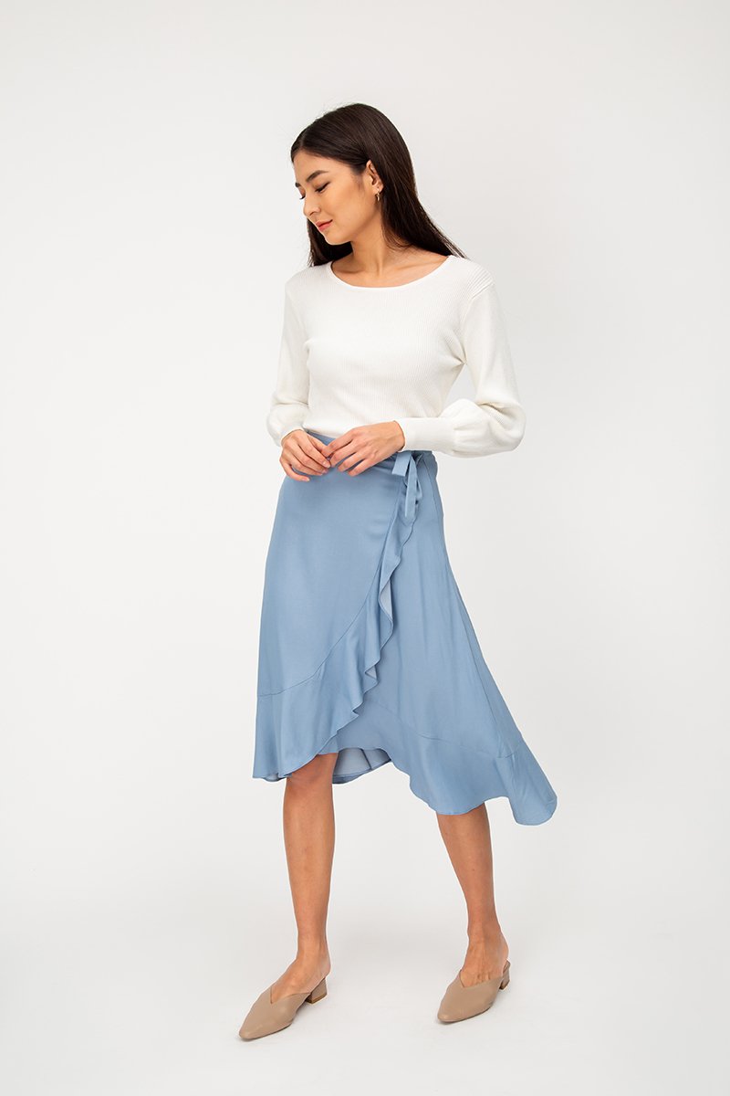 MADISON RUFFLE MIDI SKIRT MADISON RUFFLE MIDI SKIRT