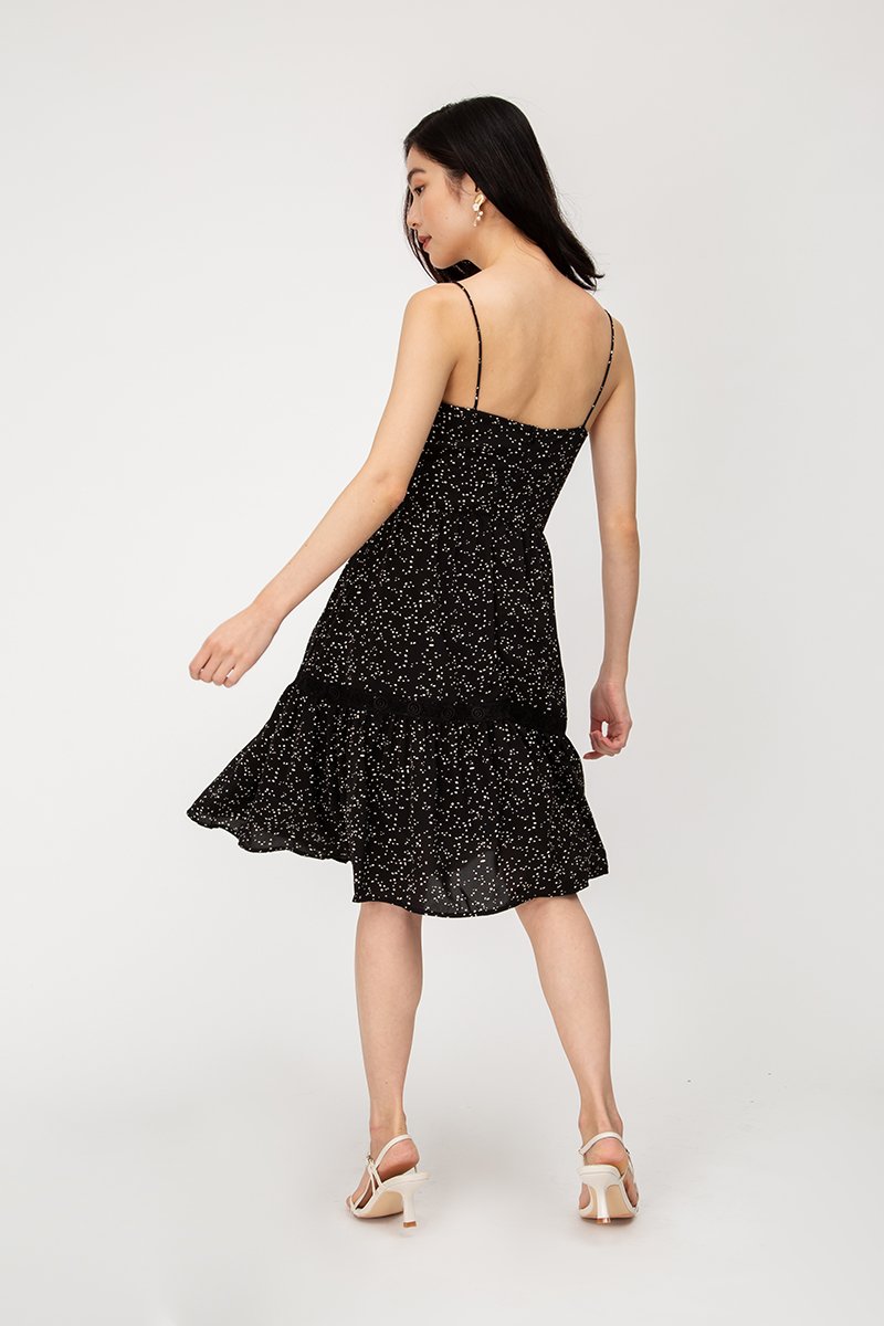 MOXIE DOTTED BUSTIER DRESS