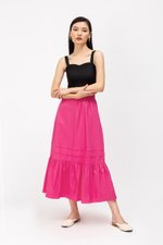 KYRA POPLIN MIDAXI SKIRT