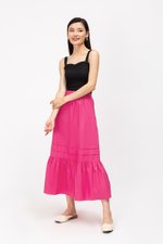 KYRA POPLIN MIDAXI SKIRT