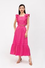 KYRA POPLIN MIDAXI SKIRT