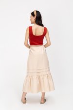 KYRA POPLIN MIDAXI SKIRT