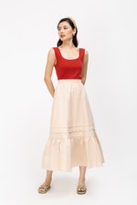 KYRA POPLIN MIDAXI SKIRT