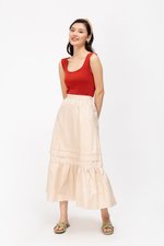 KYRA POPLIN MIDAXI SKIRT