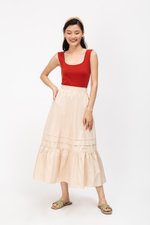 KYRA POPLIN MIDAXI SKIRT