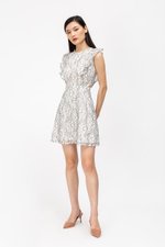 ELIZABETH CUTOUT WAIST LACE CHEONGSAM W DETACHABLE COLLAR ELIZABETH CUTOUT WAIST LACE CHEONGSAM W DETACHABLE COLLAR