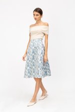GWENDA FLORAL JACQUARD SKIRT GWENDA FLORAL JACQUARD SKIRT
