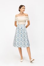 GWENDA FLORAL JACQUARD SKIRT GWENDA FLORAL JACQUARD SKIRT