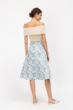 GWENDA FLORAL JACQUARD SKIRT GWENDA FLORAL JACQUARD SKIRT
