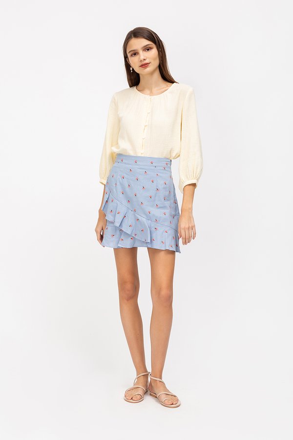 NERICE FLORAL EMBROIDERY SKORTS