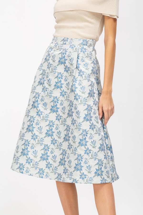 GWENDA FLORAL JACQUARD SKIRT