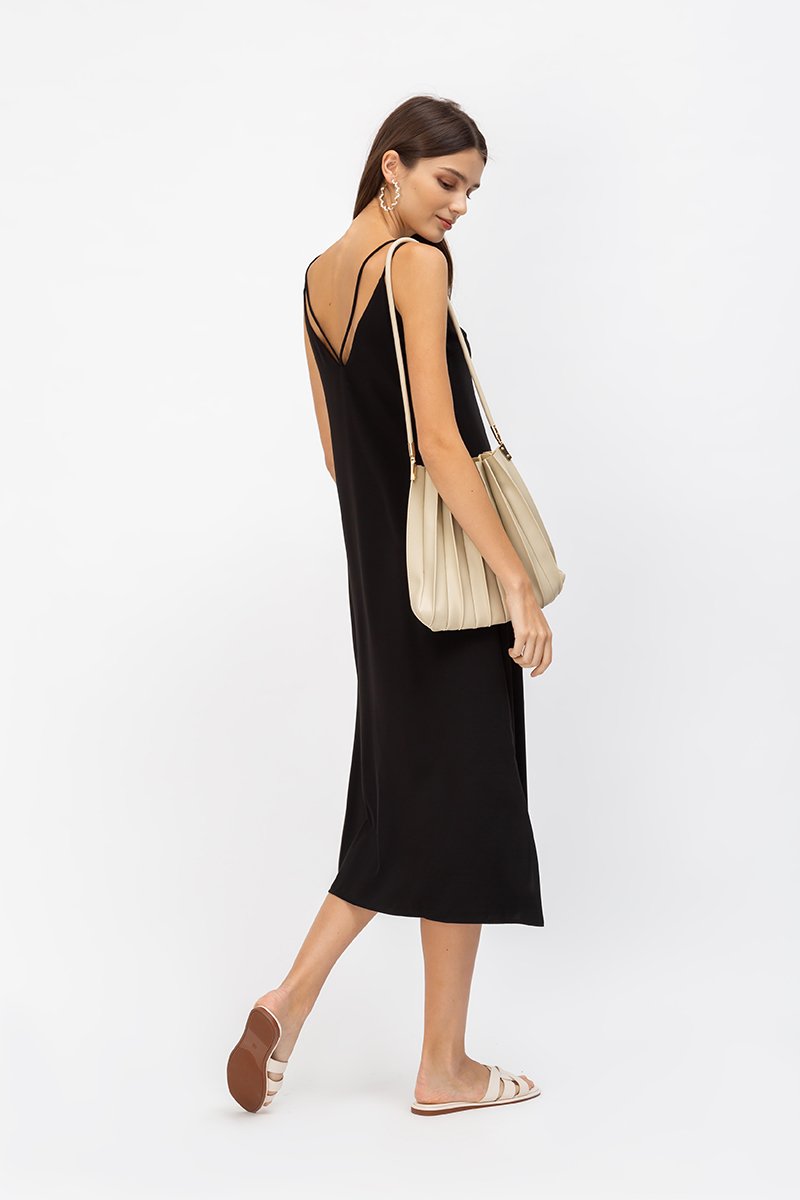 NISHA STRAPPY BACK MIDI DRESS