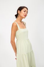CARLENE TIERED MAXI DRESS W SLIT CARLENE TIERED MAXI DRESS W SLIT