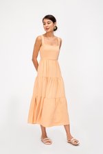 CARLENE TIERED MAXI DRESS W SLIT CARLENE TIERED MAXI DRESS W SLIT