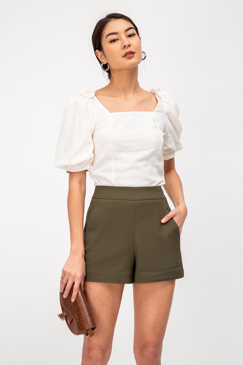 LEIA BASIC HIGHWAIST SHORTS