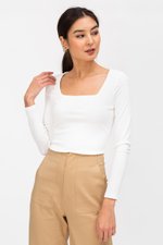YENI SQUARENECK RIBBED TOP