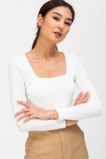 YENI SQUARENECK RIBBED TOP