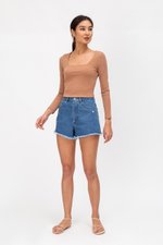 YENI SQUARENECK RIBBED TOP