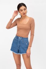 YENI SQUARENECK RIBBED TOP