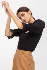 MIKO CROCHET PUFF SLEEVE TOP MIKO CROCHET PUFF SLEEVE TOP