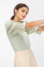 MIKO CROCHET PUFF SLEEVE TOP MIKO CROCHET PUFF SLEEVE TOP