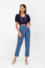 KALIA FLORAL EMBROIDERY CROP TOP KALIA FLORAL EMBROIDERY CROP TOP