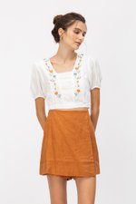 KALIA FLORAL EMBROIDERY CROP TOP KALIA FLORAL EMBROIDERY CROP TOP