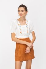 KALIA FLORAL EMBROIDERY CROP TOP KALIA FLORAL EMBROIDERY CROP TOP
