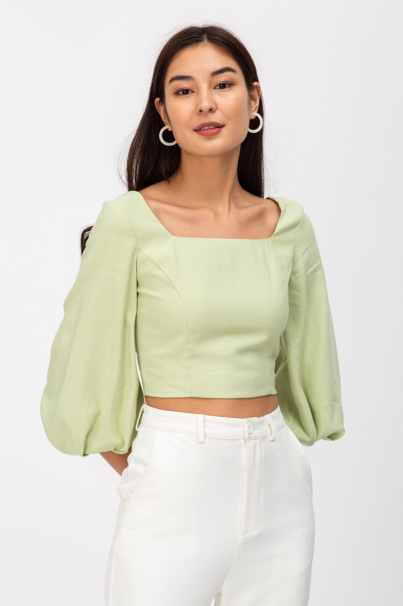 ELLE BALLOON SLEEVE TOP