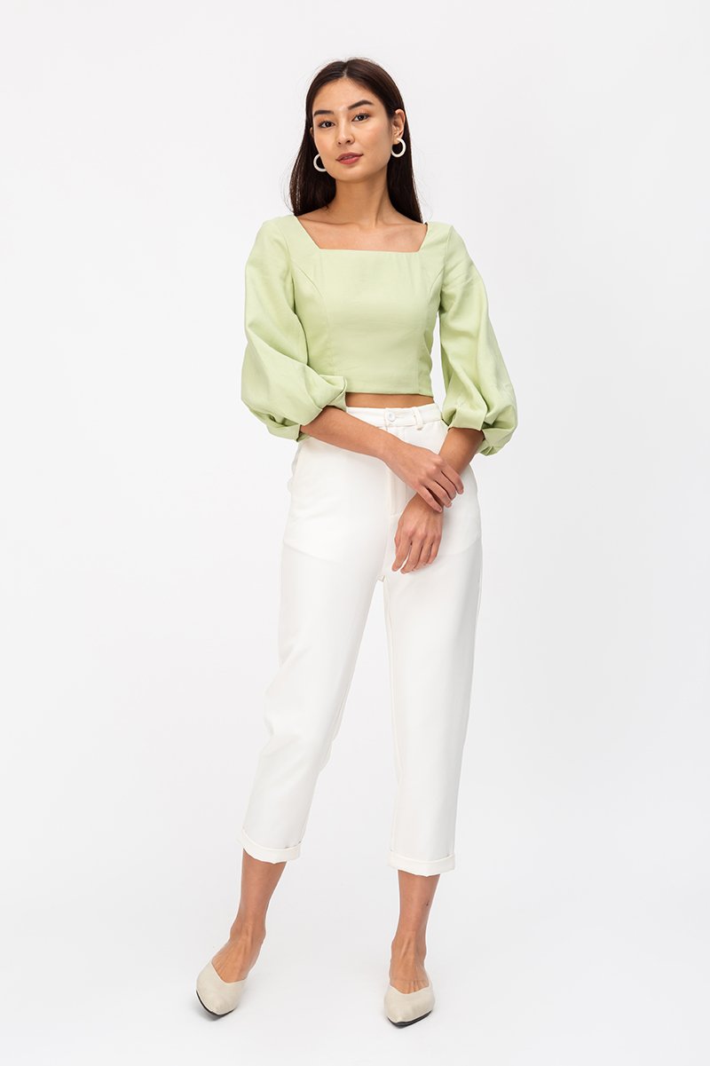 ELLE BALLOON SLEEVE TOP