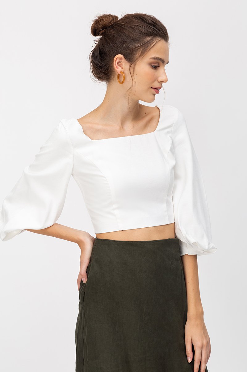 ELLE BALLOON SLEEVE TOP