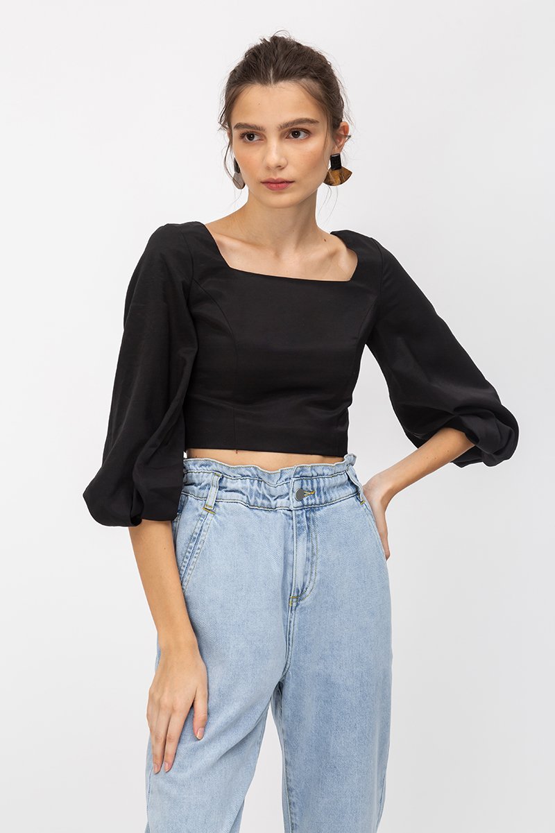 ELLE BALLOON SLEEVE TOP