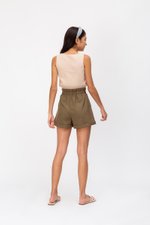 LEILA PAPERBAG LINEN SHORTS