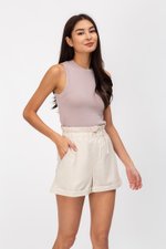 LEILA PAPERBAG LINEN SHORTS