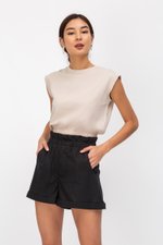 LEILA PAPERBAG LINEN SHORTS